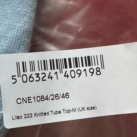 Baby Blue 222 Knitted Tube Top - Picture 14 of 16